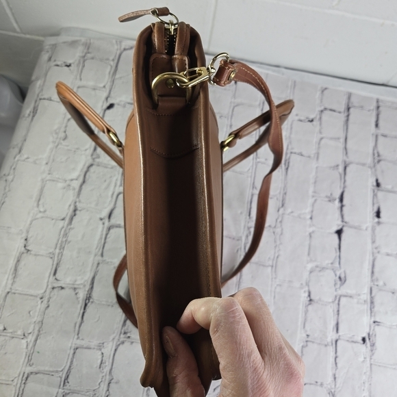 Vtg Coach 5282 embassy british tan brown leather briefcase portfolio business - Picture 13 of 13